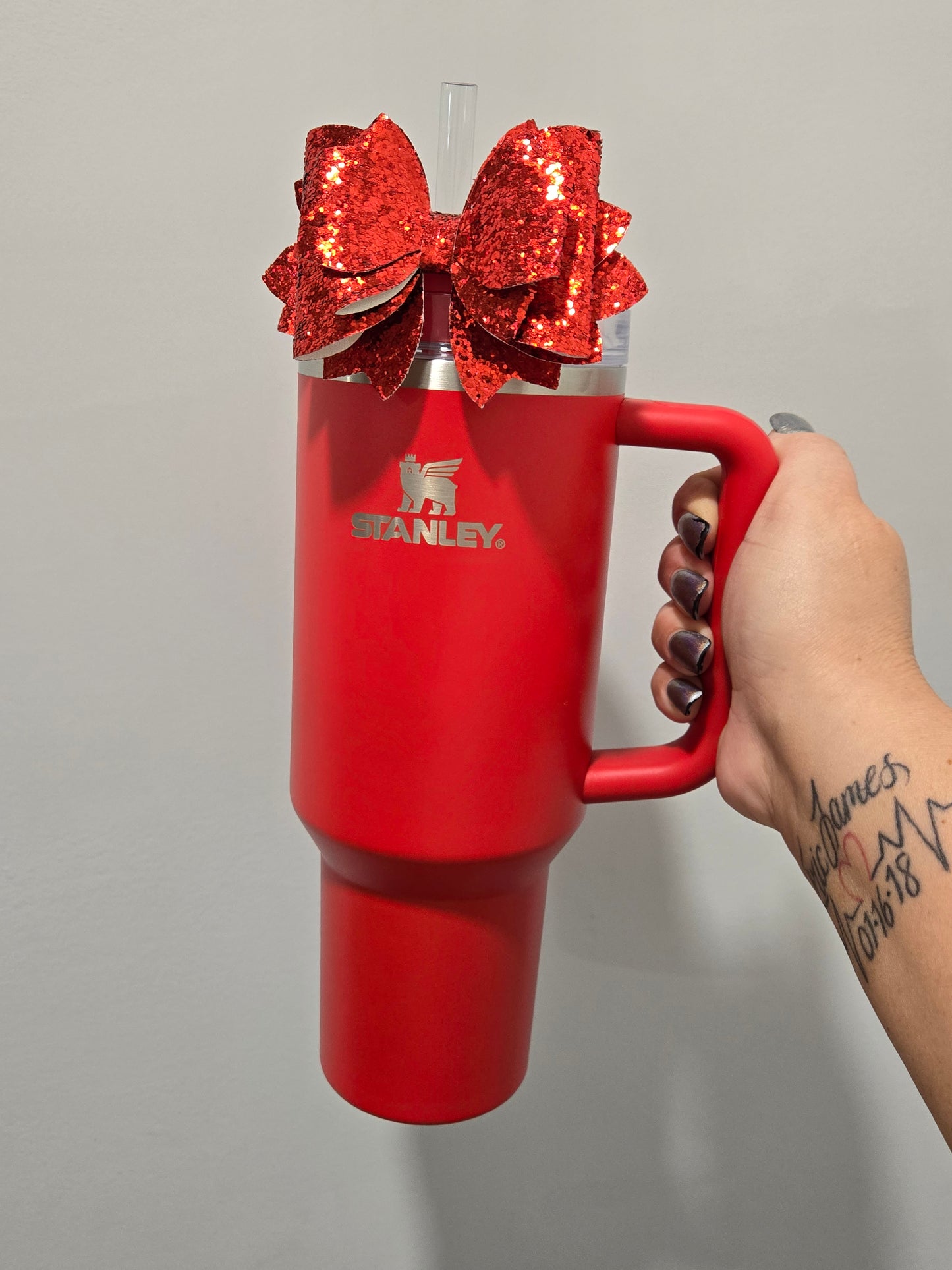 RubyRed Tumbler Bow