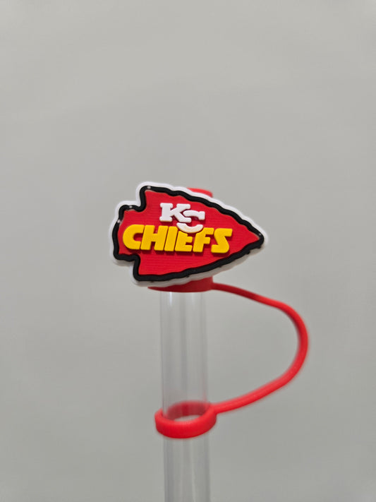 Red Arrowhead Chiefs 10mm Strawtopper