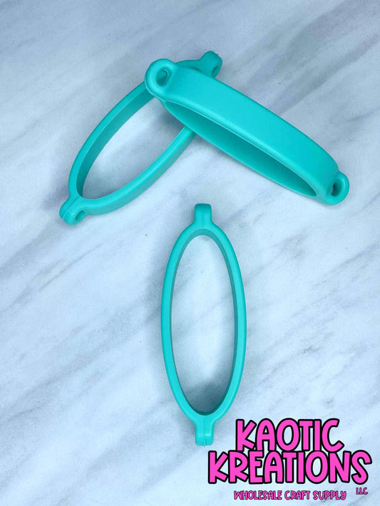 BEADABLE TUMBLER SILICONE CARRIER RING #04 TEAL (1ct)