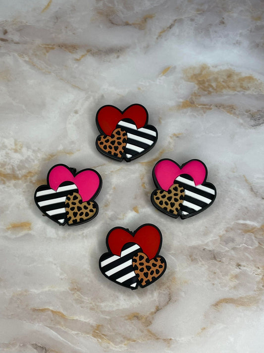 CLUSTER OF HEARTS SILICONE FOCAL (1ct)