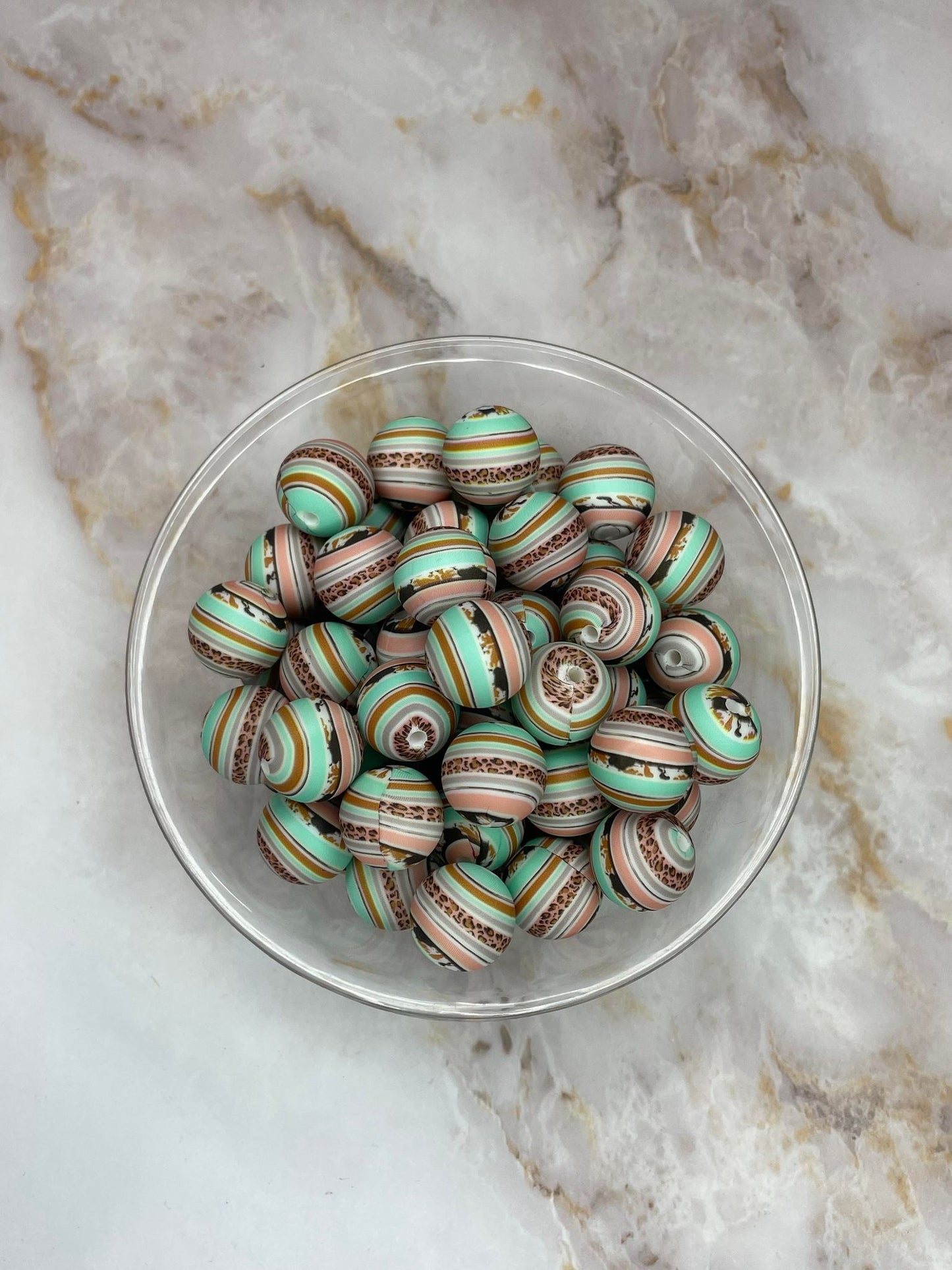 P453 MINT LEOPARD SERAPE 15MM PRINT (1ct)