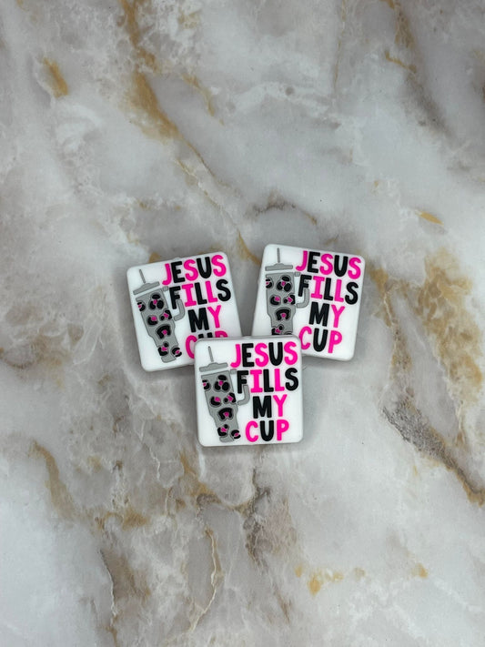 JESUS FILLS MY CUP SILICONE FOCAL D174 (1ct)