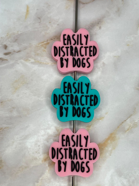 (DISCONTINUED) EASILY DISTRACTED BY DOGS SILICONE FOCAL (1ct)