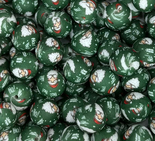 P715 GREEN SANTA 15MM PRINT (1ct)