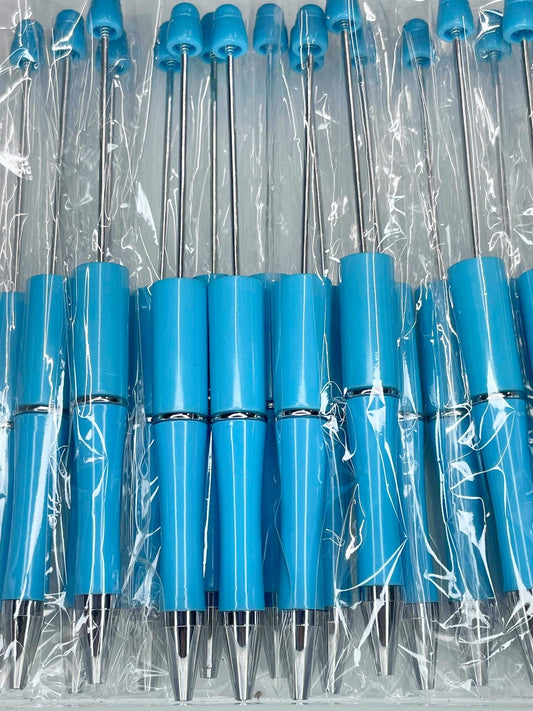 BEADABLE PLASTIC PEN SOLID BRIGHT BLUE B1 (1ct)