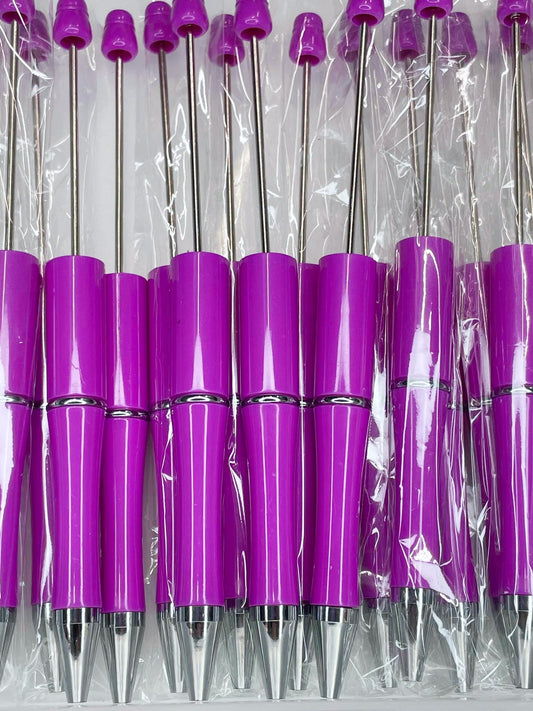 BEADABLE PLASTIC PEN SOLID MAGENTA B9 (1ct)