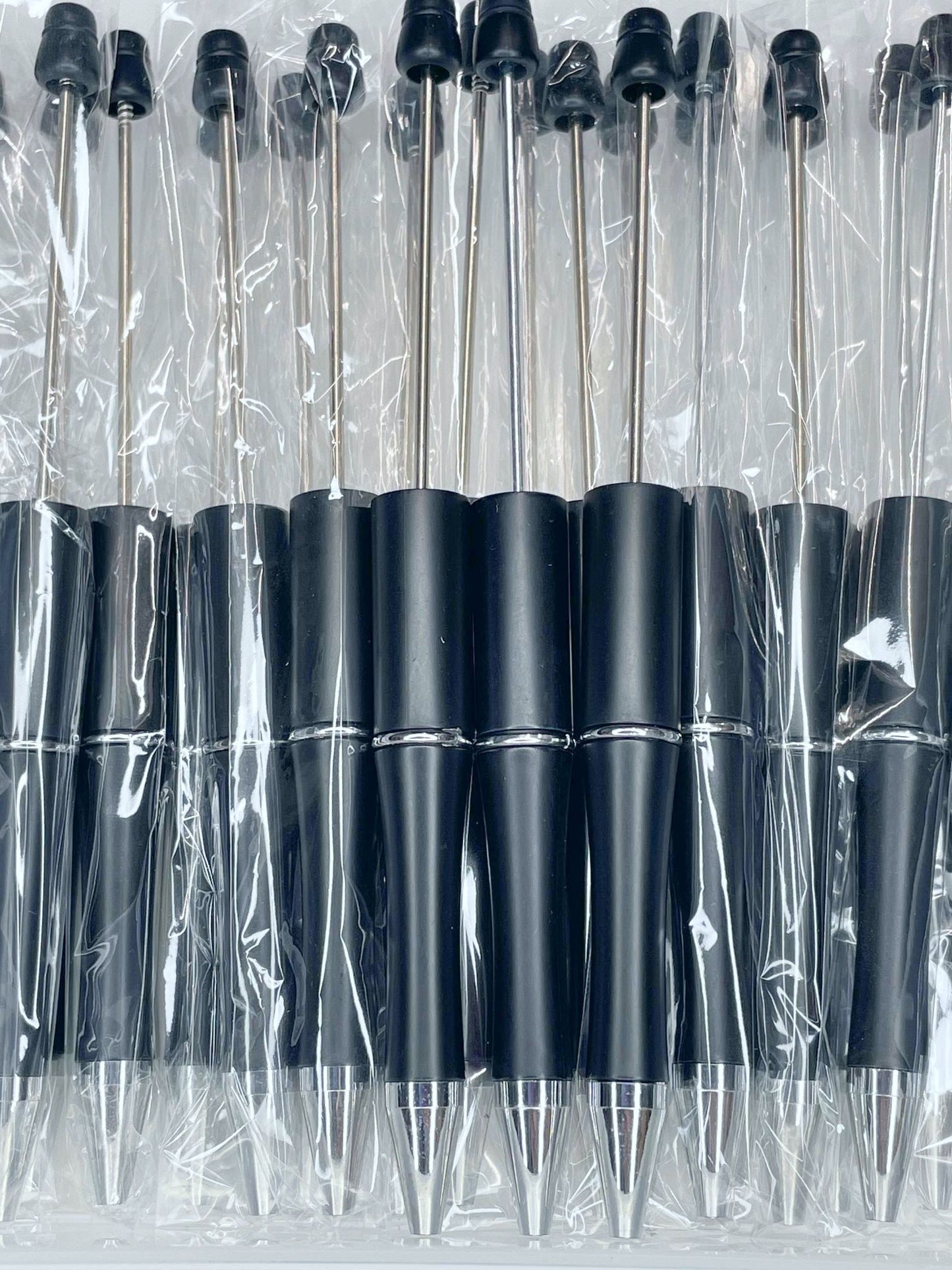BEADABLE PLASTIC PEN SOLID BLACK B16 (1ct)