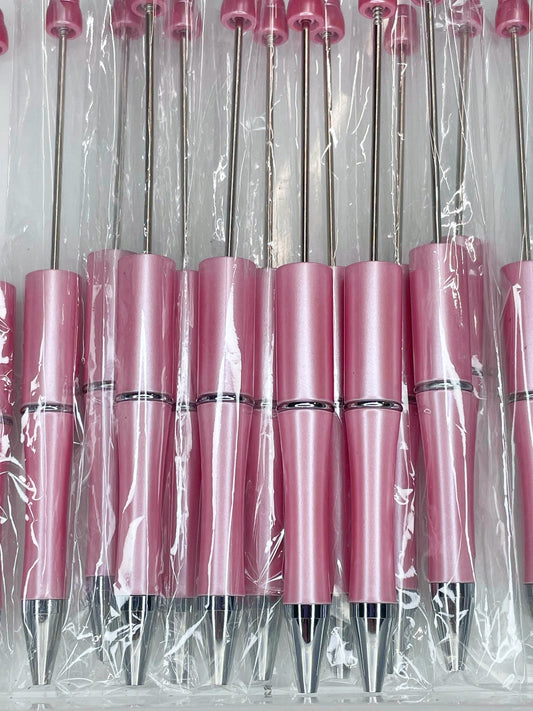 BEADABLE PLASTIC PEN SOLID PEACHY PINK B22 (1ct)