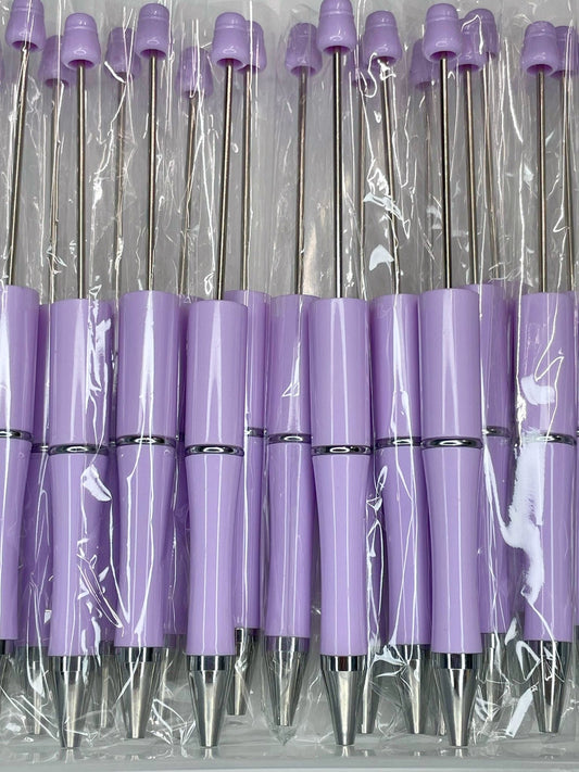 BEADABLE PLASTIC PEN SOLID LILAC B14 (1ct)