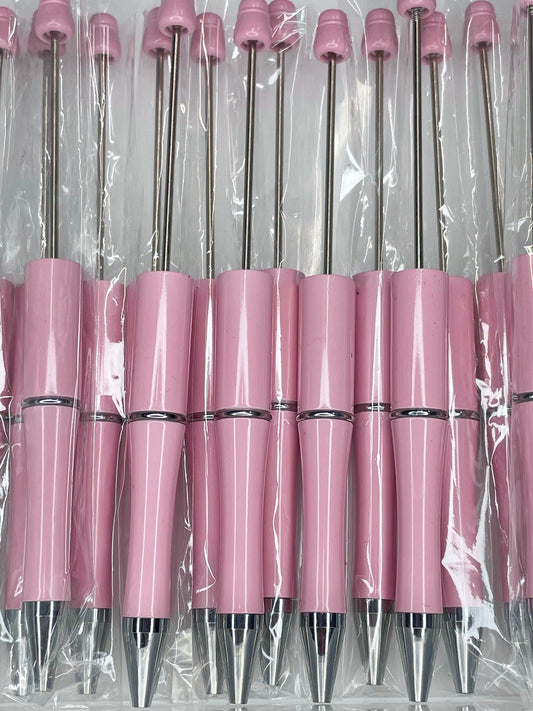 BEADABLE PLASTIC PEN SOLID FLAMINGO PINK B11 (1ct)
