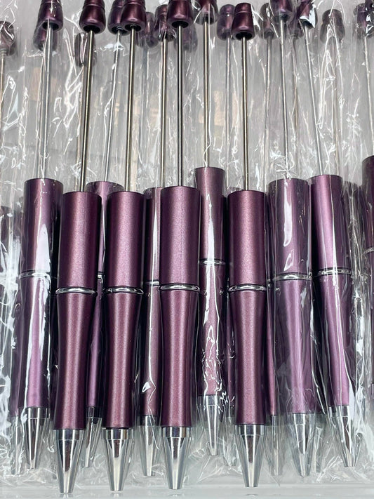BEADABLE PLASTIC PEN PEARLESCENT PLUM B29 (1ct)