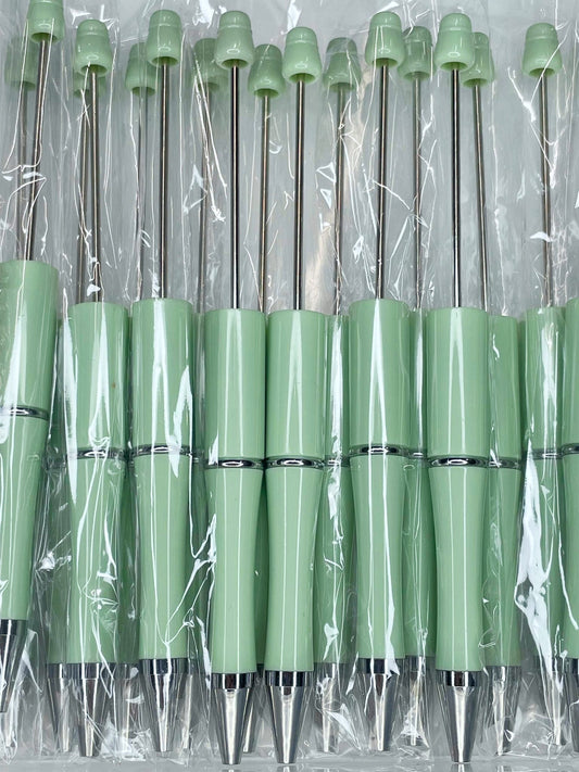 BEADABLE PLASTIC PEN SOLID GRACEFUL GREEN B13 (1ct)