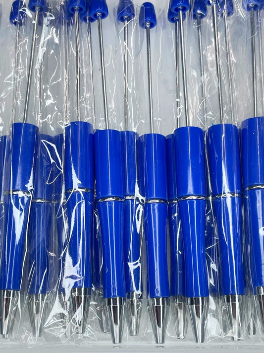 BEADABLE PLASTIC PEN SOLID DEEP BLUE B1 (1ct)