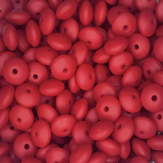 #123 12MM LENTIL CHRISTMAS RED (1ct)