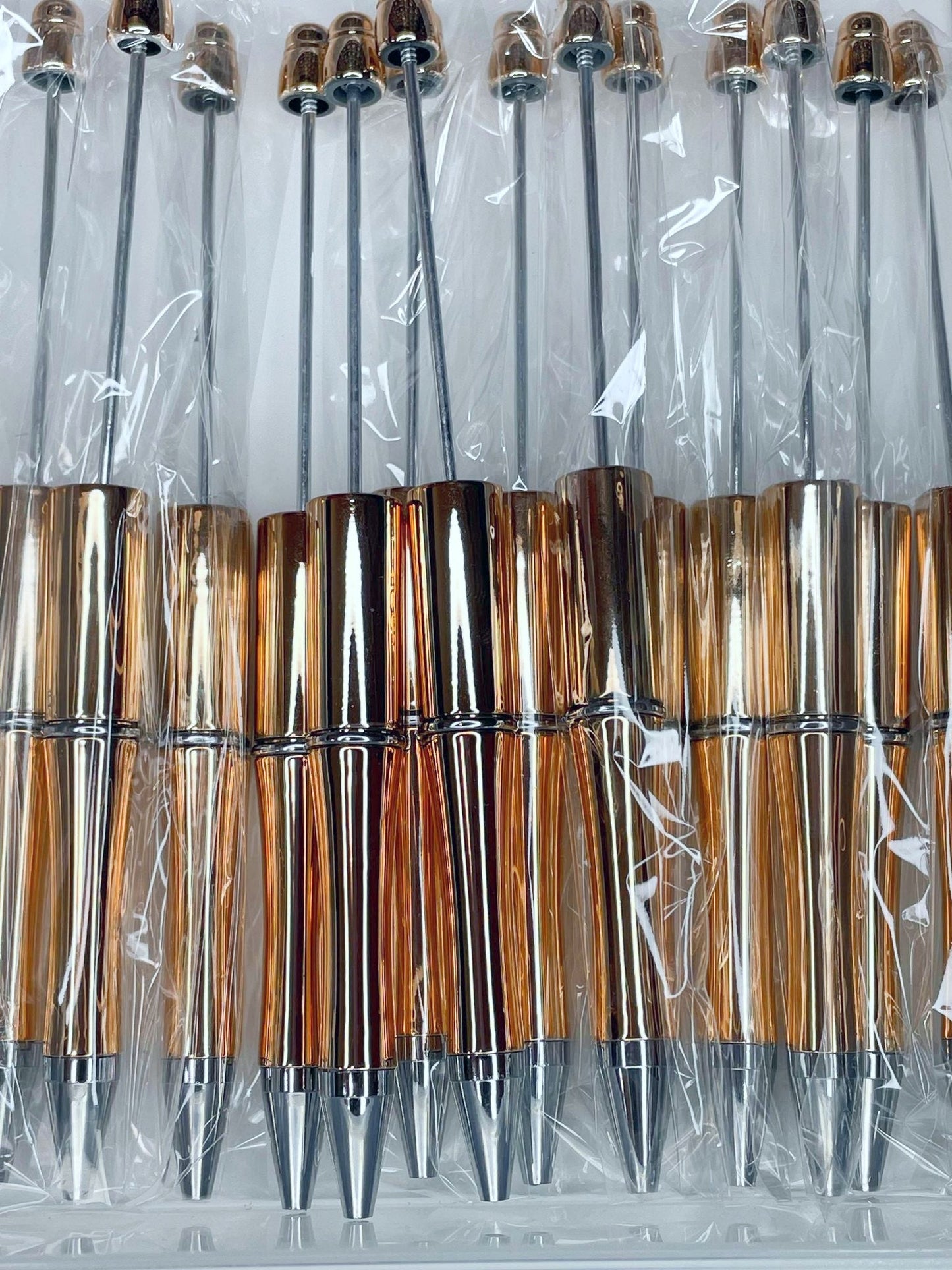 BEADABLE PLASTIC PEN CHROME COPPER B44 (1ct)