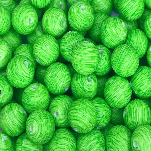 P653 GREEN SWIRL 15MM PRINT (1ct)