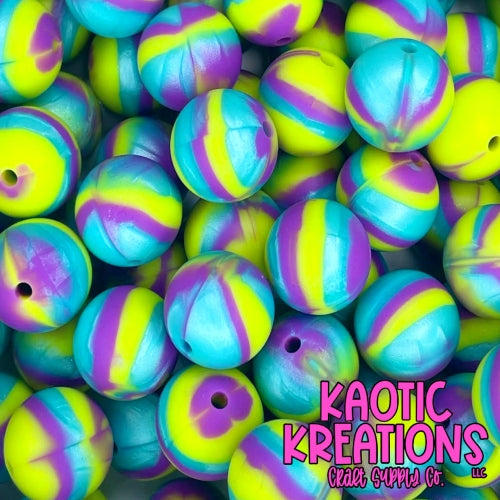 15MM LIME/PURPLE/TEAL SWIRL (1ct)