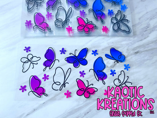 16OZ UV DTF LIBBY WRAP BUTTERFLIES P3888 (1ct)