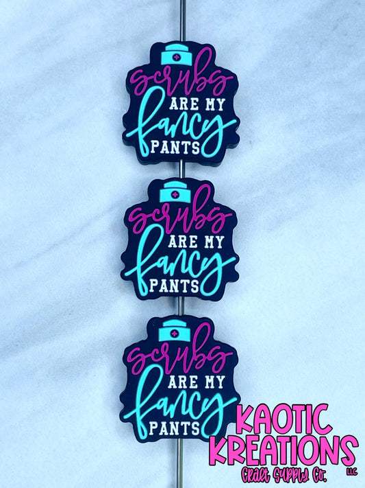 SCRUBS ARE MY FANCY PANTS SILICONE FOCAL D330 (1ct)