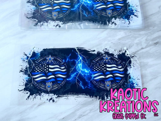 16OZ UV DTF LIBBY WRAP THIN BLUE LINE 6U-852 (1ct)