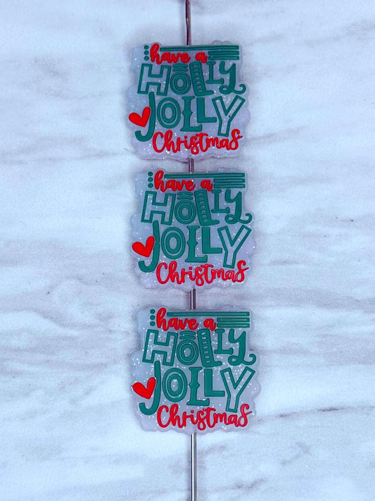 HOLLY JOLLY CHRISTMAS SILICONE FOCAL D630 (1ct)