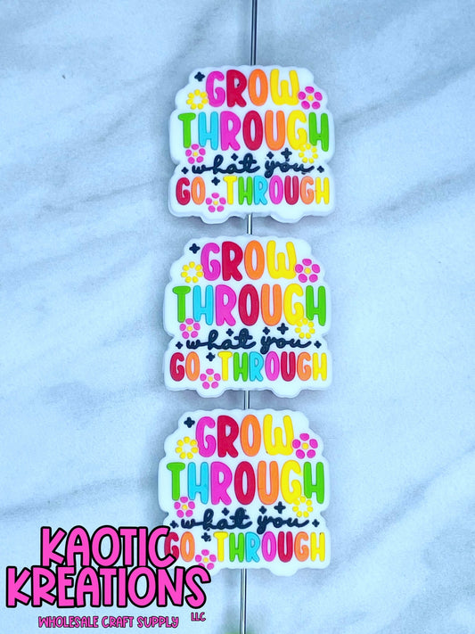 GROW THROUGH WHAT YOU GO THROUGH SILICONE FOCAL D273 (1ct)