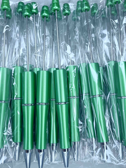 BEADABLE PLASTIC PEN PEARLESCENT GRASS GREEN B23 (1ct)