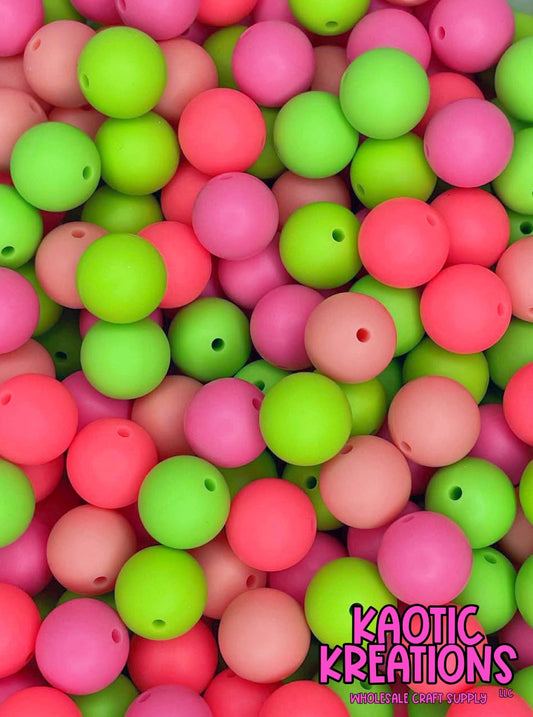 SOLID SILICONE BEAD MIX S1 (40ct)