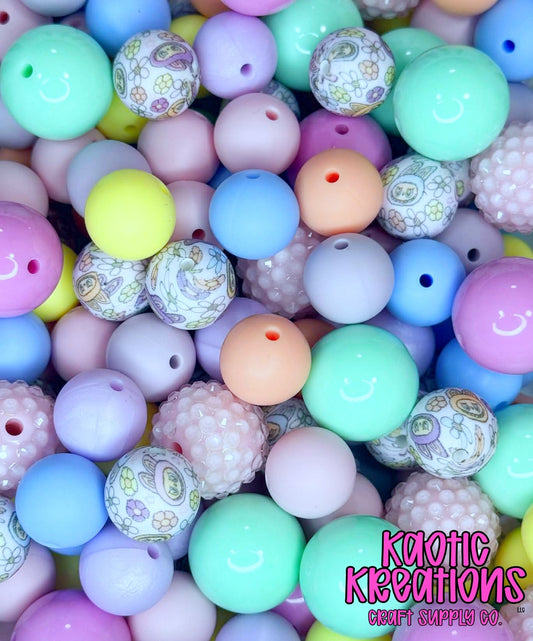 ACRYLIC SILICONE BEAD MIX #92 (28ct)
