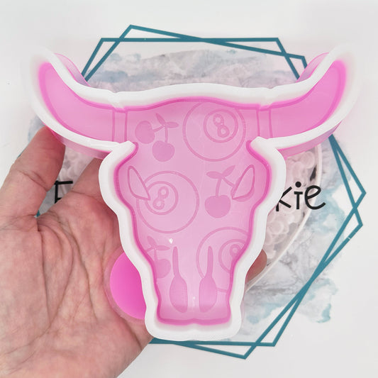 *NEW RELEASE* Cherry 8 Ball Aztec Bull Freshie Mold