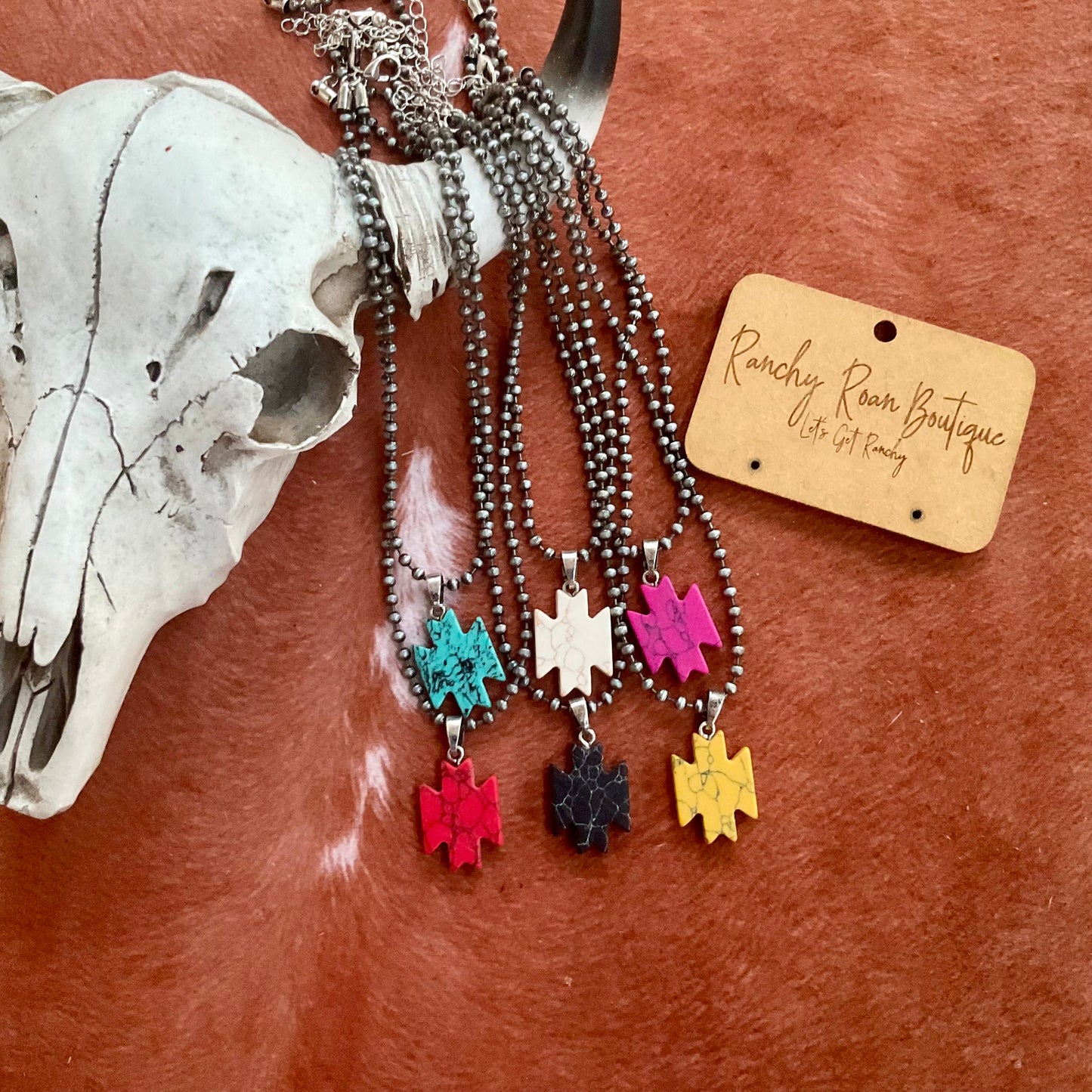 Western Aztec Pendant Necklace