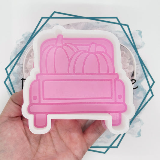 *NEW RELEASE* Truck with Pumpkins (back view) Freshie Mold