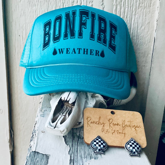 Bonfire Weather Western Trendy Trucker Hat