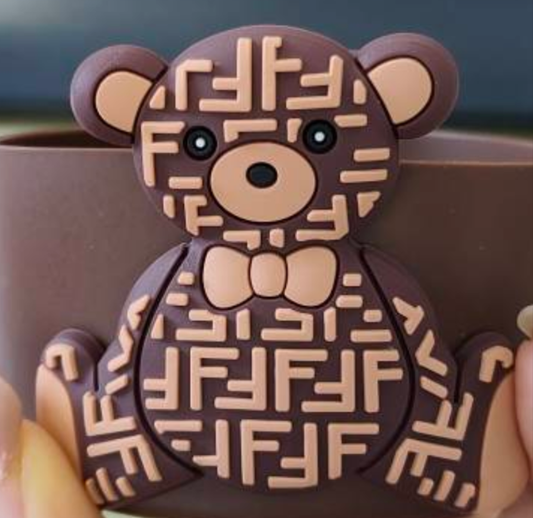 Designer Teddy Bear Silicone Boot Bumper sleeve