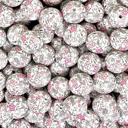 P424 NURSE FLORAL 15MM PRINT (1ct)