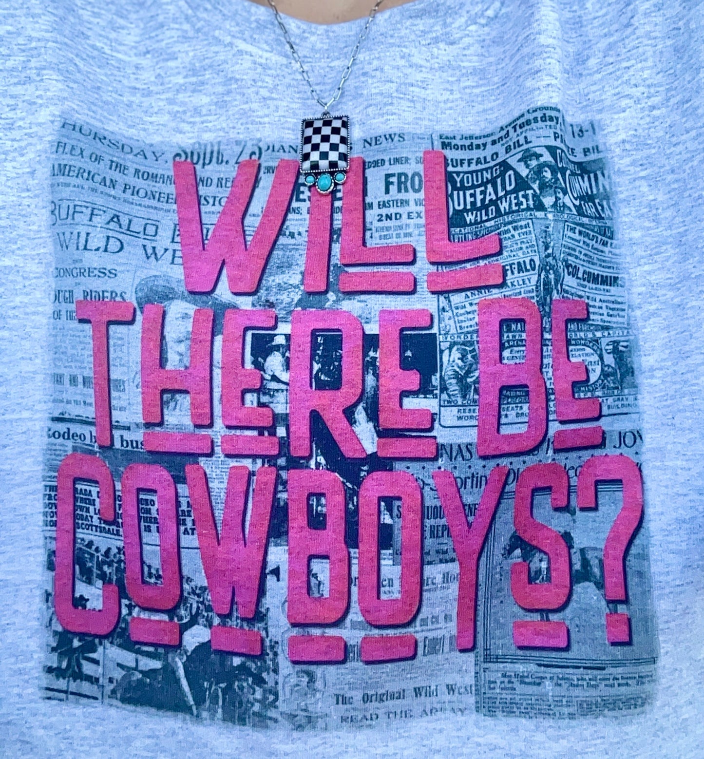 Will There Be Cowboys? Vintage Graphic Western Sweatshirt