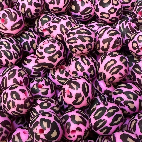 P109 PINK LEOPARD 15MM PRINT (1ct)