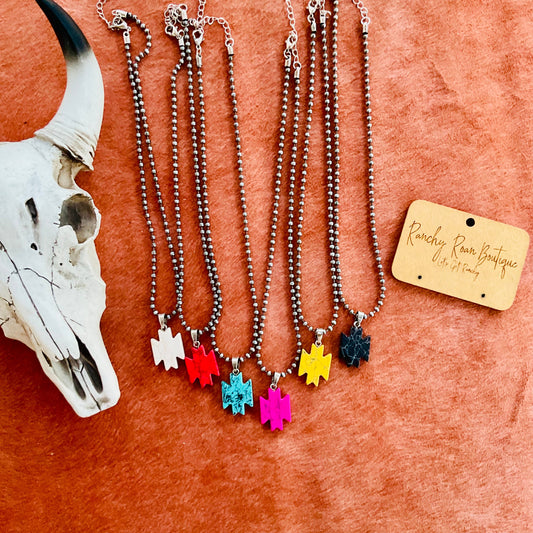 Western Aztec Pendant Necklace