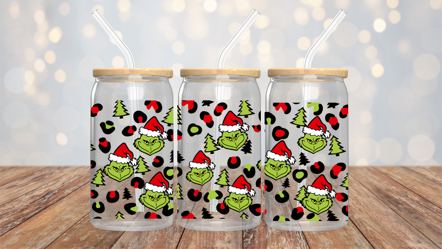 UV DTF 16OZ LIBBY WRAP LEOPARD GRINCH 6Y-2662 (1ct)