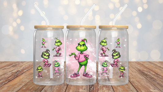 UV DTF 16OZ LIBBY WRAP PINK GRINCH O5-003 (1ct)
