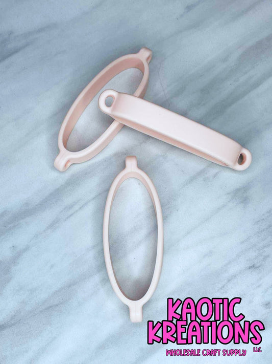 BEADABLE TUMBLER SILICONE CARRIER RING #17 PEACHY (1ct)