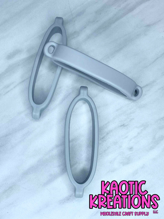 BEADABLE TUMBLER SILICONE CARRIER RING #08 SMOKE GREY (1ct)