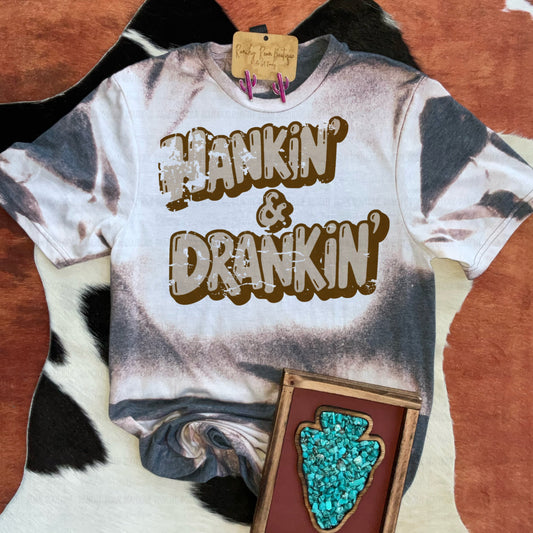 Hankin’ & Drankin’ Graphic Tee – Western Party Shirt