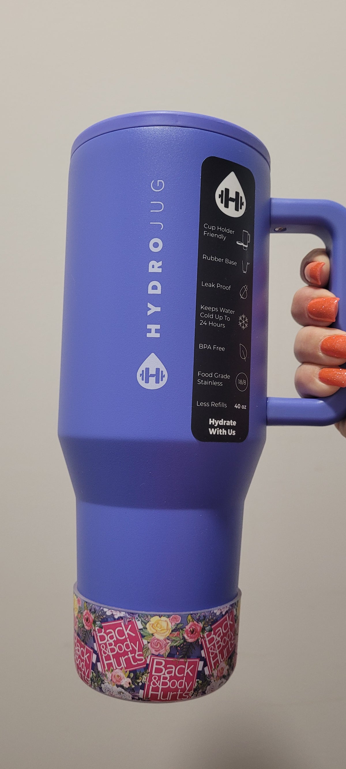 Back&BodyHurts Silicone Boot for Stanley Yeti Brumate Hydrojug Frost Buddy Owala and more
