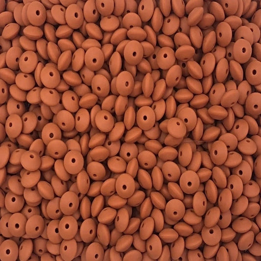 #203 12MM LENTIL TERRA COTTA (1ct)