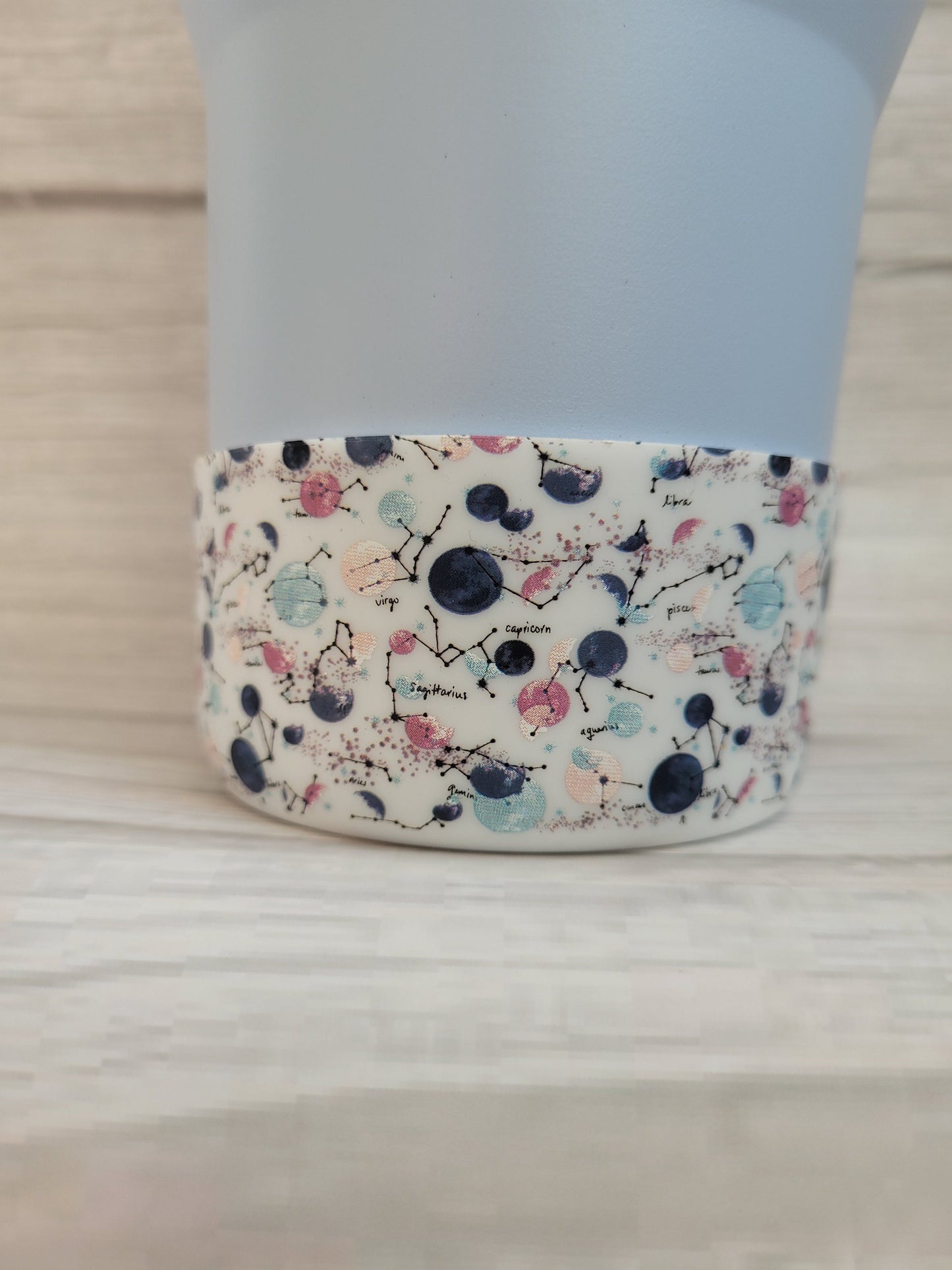 Zodiac Signs silicone boot bumper sleeve for tumblers