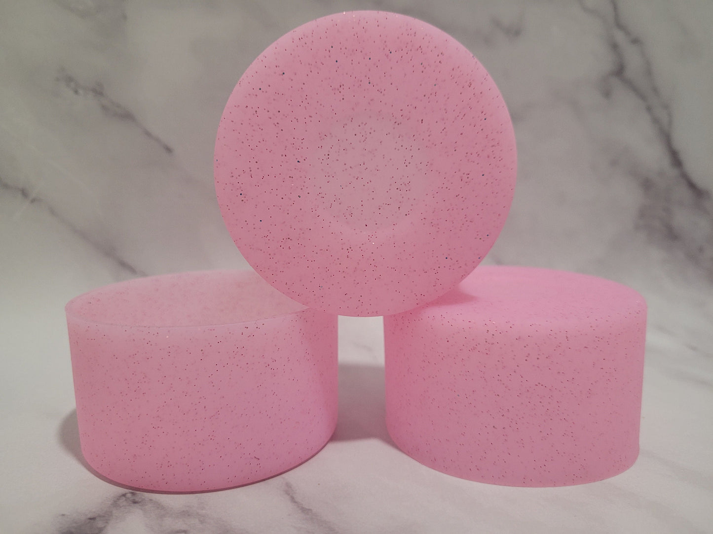 Pink Parade Glitter silicone boot bumper for tumbler