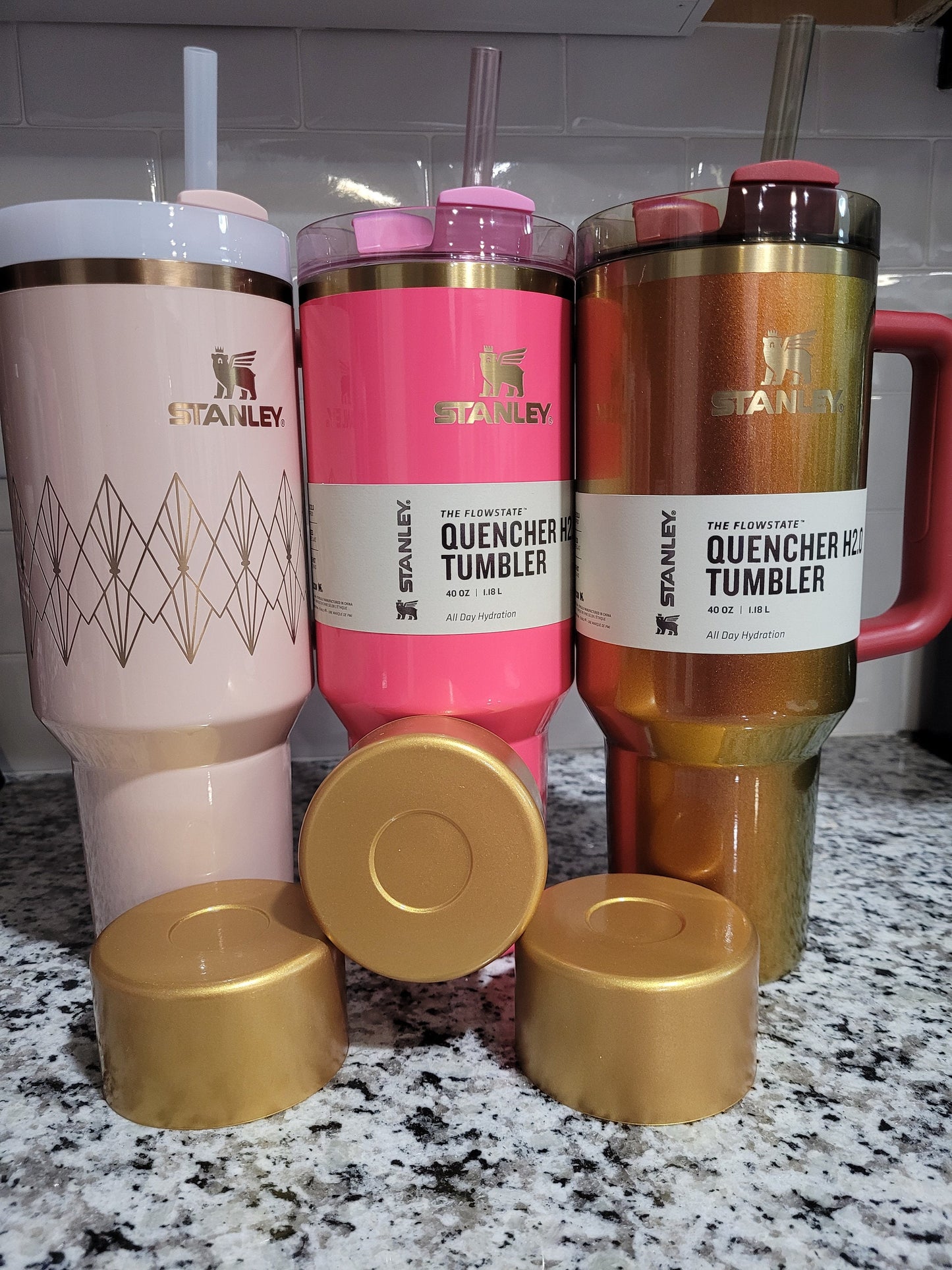 Gold Shimmer Silicone Tumbler boot bumper