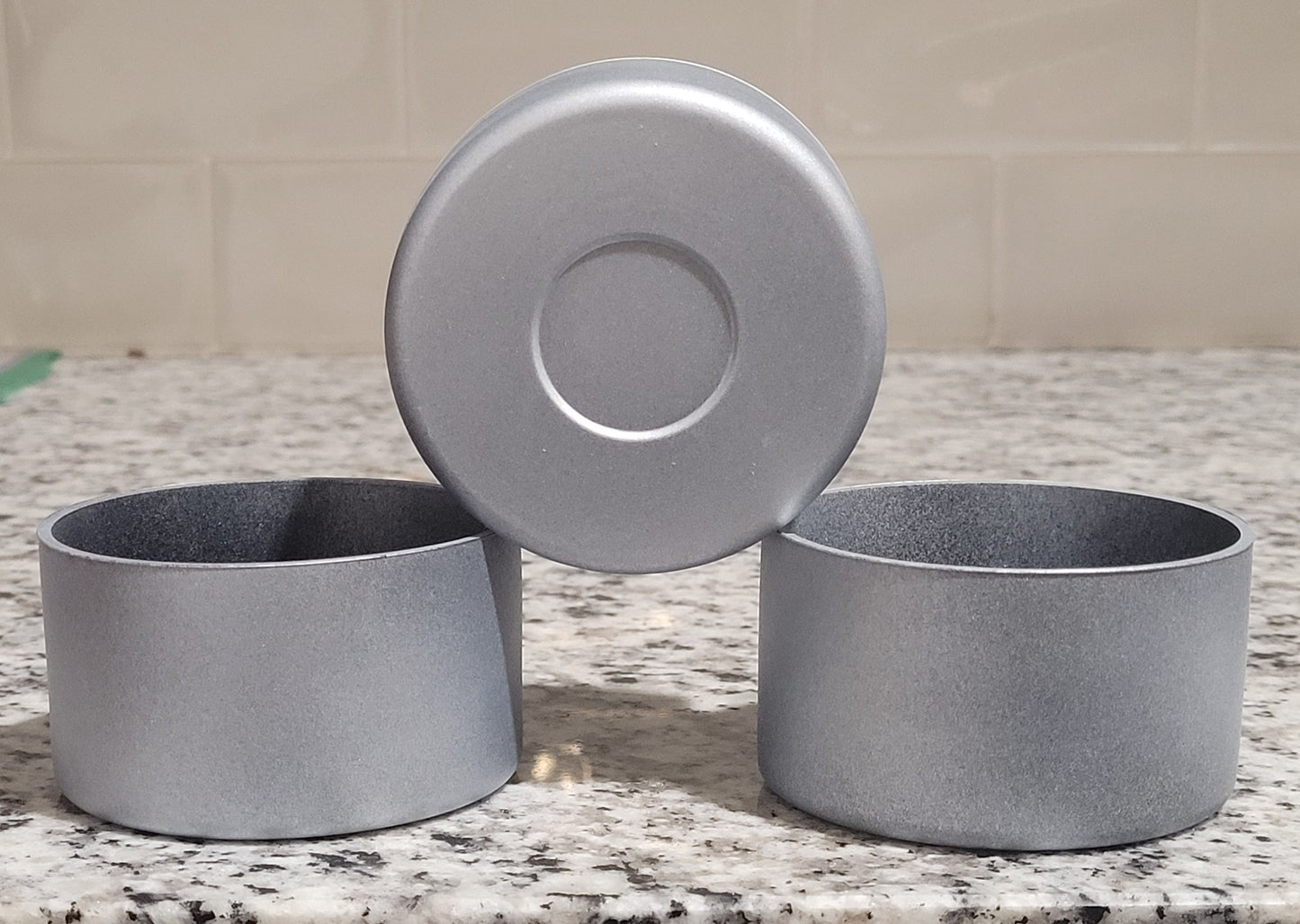 Silver Metallic silicone boot bumper for tumbler
