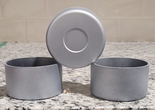 Silver Metallic silicone boot bumper for tumbler